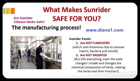 Are Sunrider Chinese Herbs Safe July 7 2015 Diana Walker Manufacturing