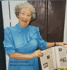 Denise Eckstadt Writer Salmon Arm BC Canada