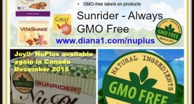 NuPlus GMO Free Sunrider Canada Diana Walker 2015 www.diana1.com/nuplus