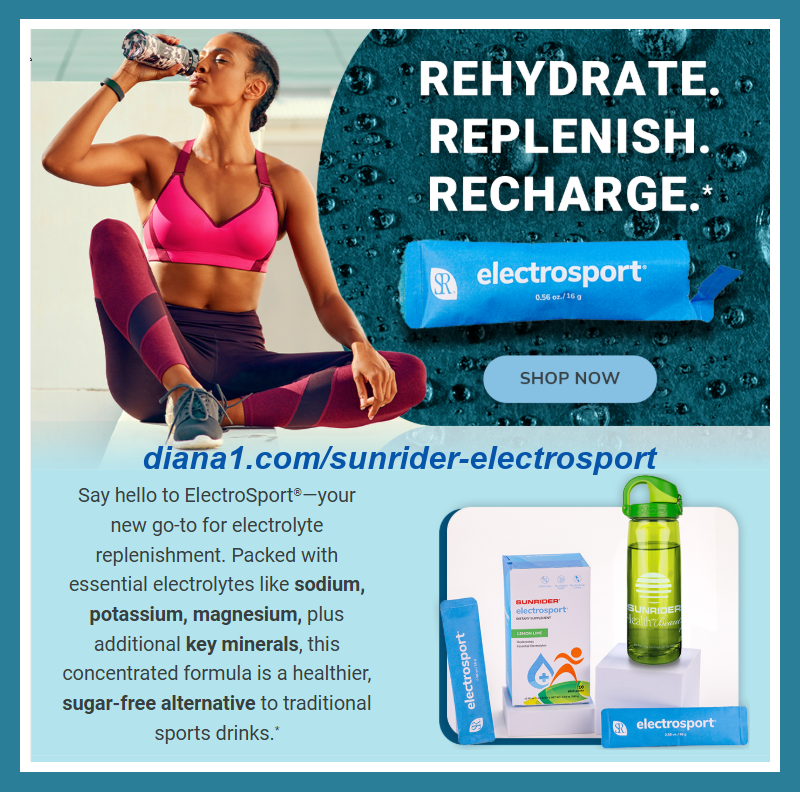 Sunrider Electrosport Powder Electrolytes and Minerals, Lemon Lime Diana Walker